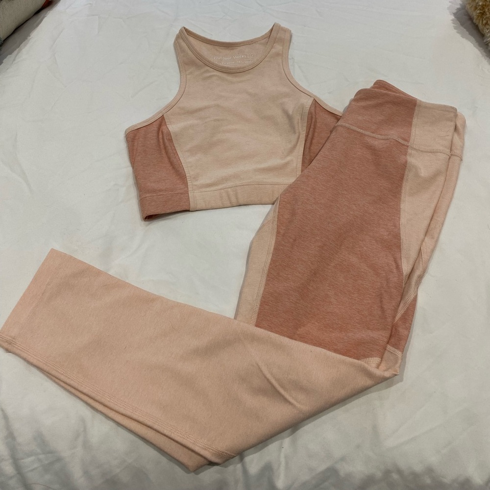 Outdoor voices TechSweat workout set